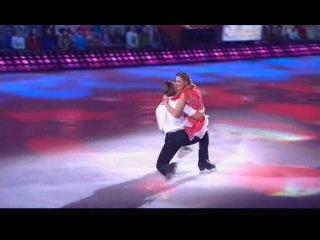 Мария Кожевникова и Алексей Ягудин в шоу "Лёд и пламень". Танец на льду. Достояние республики.